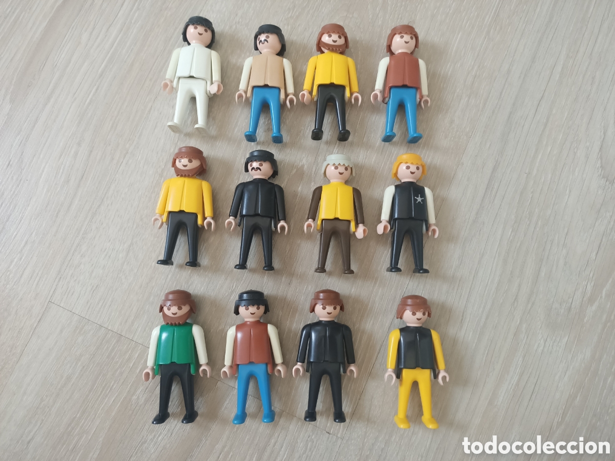 Playmobil: Playmobil lote 12 figuras western oeste hombre manos m&oacute;viles