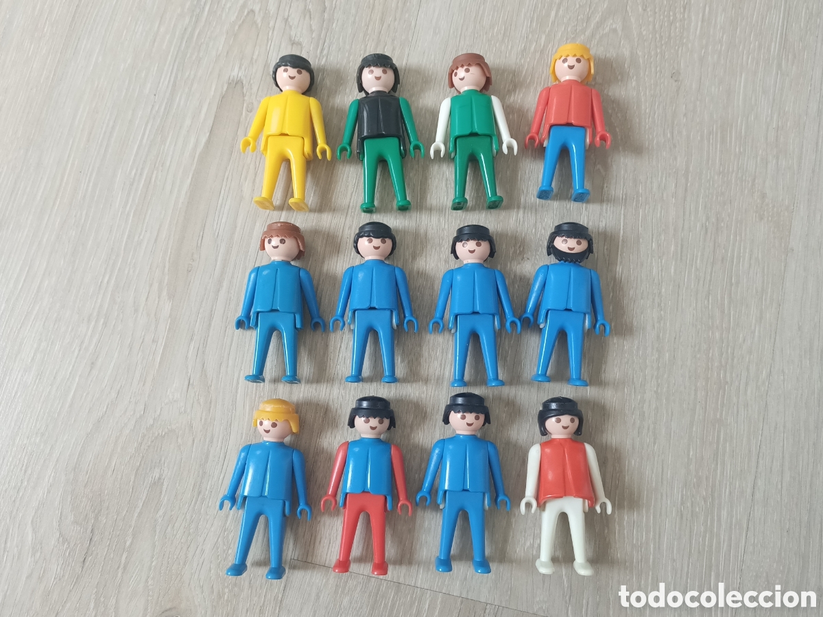 Playmobil: Playmobil lote 12 figuras manos fijas hombre y mujer antiguos