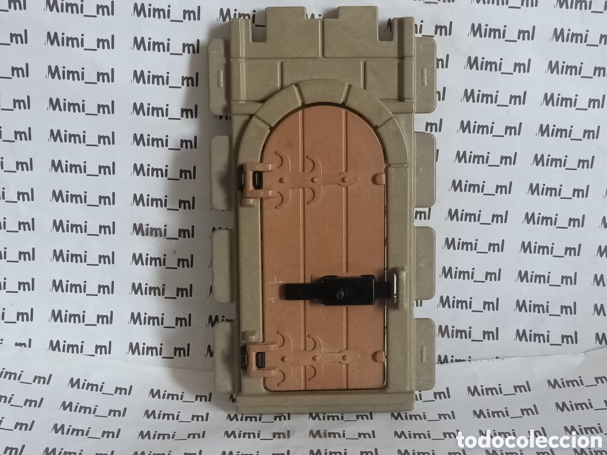 Playmobil: Playmobil pared piedra steck puerta castillo medieval 3666 3444 3445 3446 pestillo