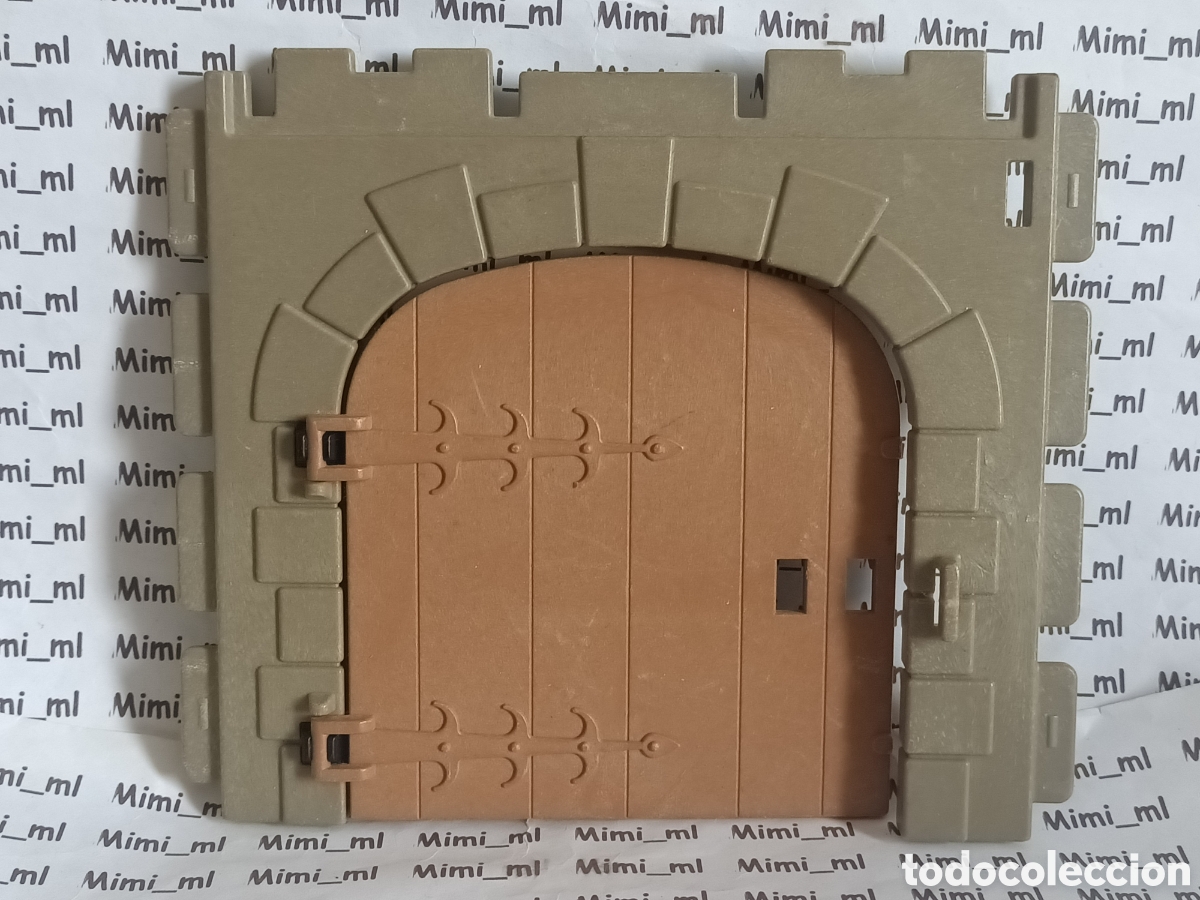 Playmobil: Playmobil pared piedra steck puerta grande castillo medieval 3444 3446 3666