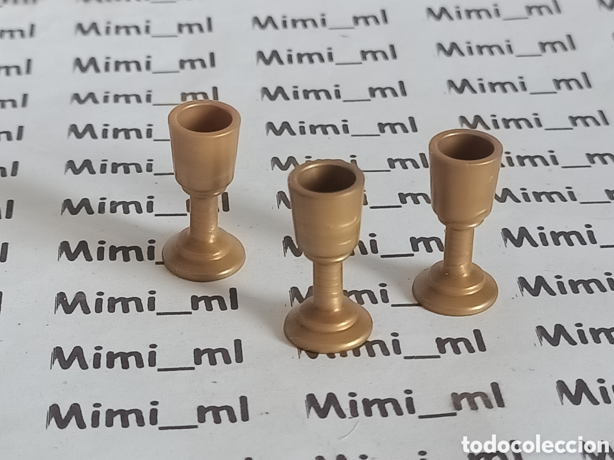 Playmobil: Playmobil 3 copas doradas castillo medieval palacio princesas