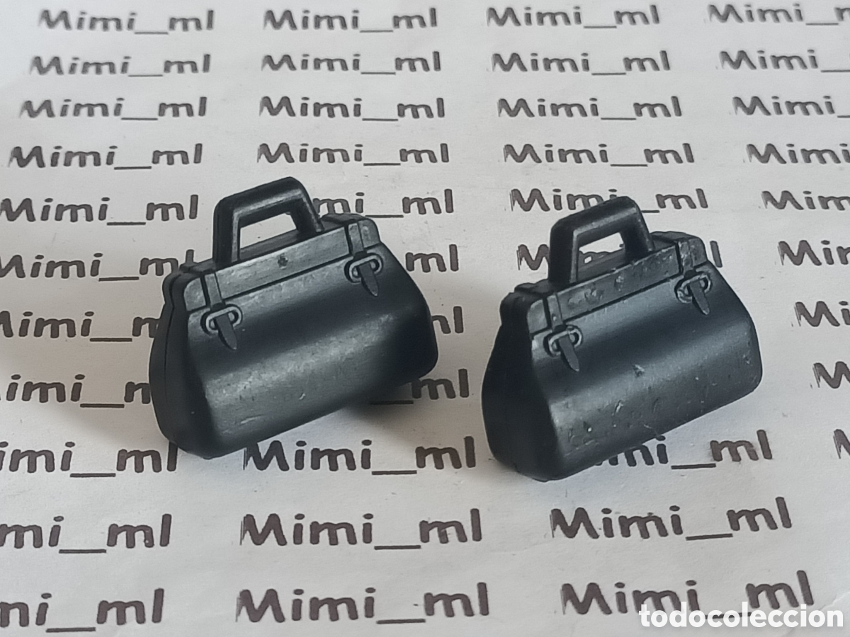 Playmobil: Playmobil 2 maletines negros western oeste serie rosa maletas bolsos