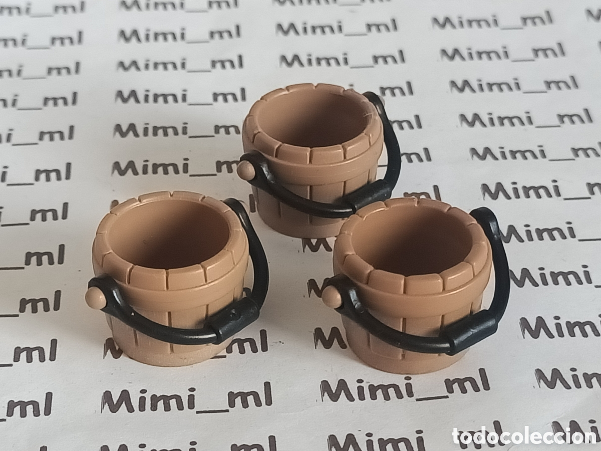 Playmobil: Playmobil 3 cubos madera barco pirata 3550 3750 granja castillo medieval
