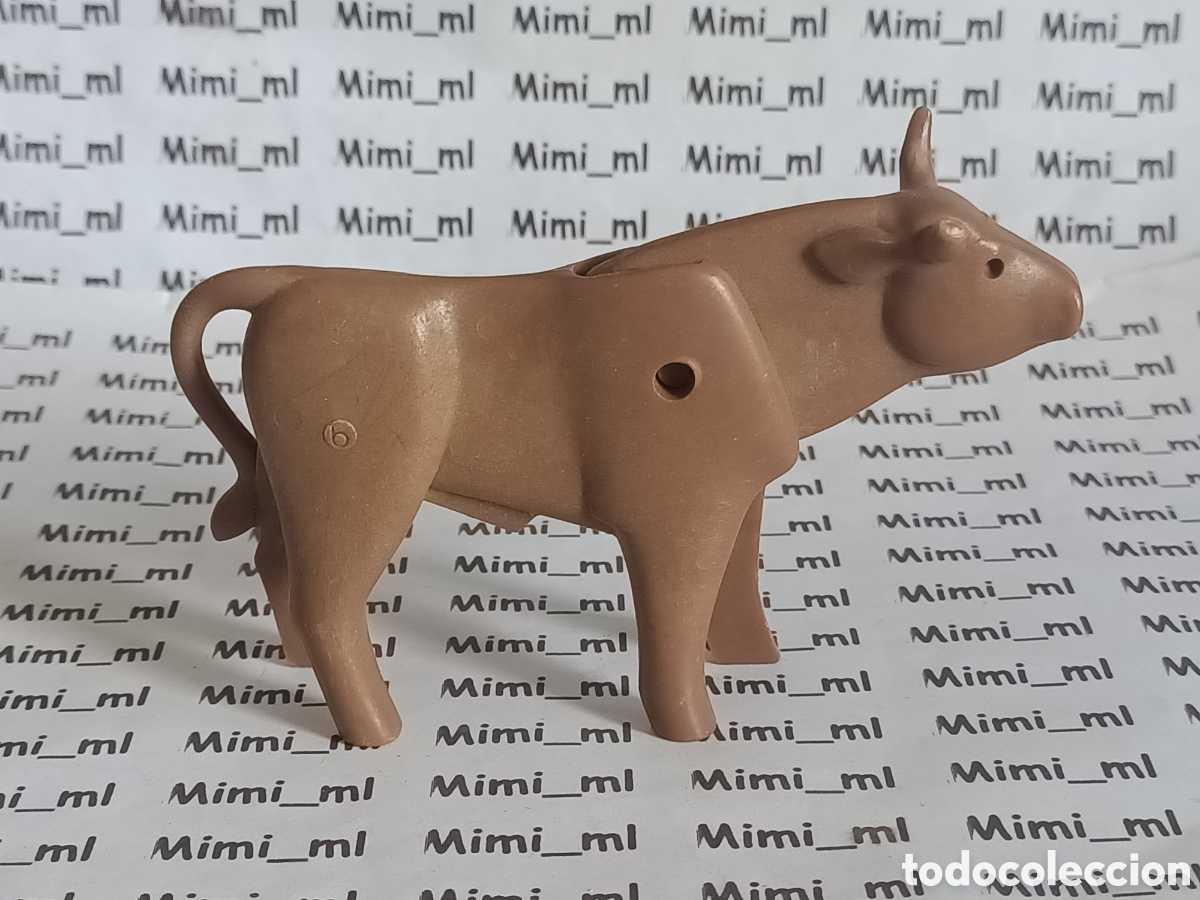 Playmobil: Playmobil toro primera &eacute;poca animales western oeste granja medieval 3555
