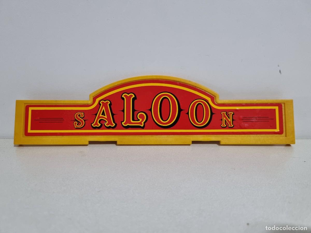 Playmobil: Playmobil 3461 Letrero Cartel Casa Antigua Salon Taberna Oeste Western Saloon