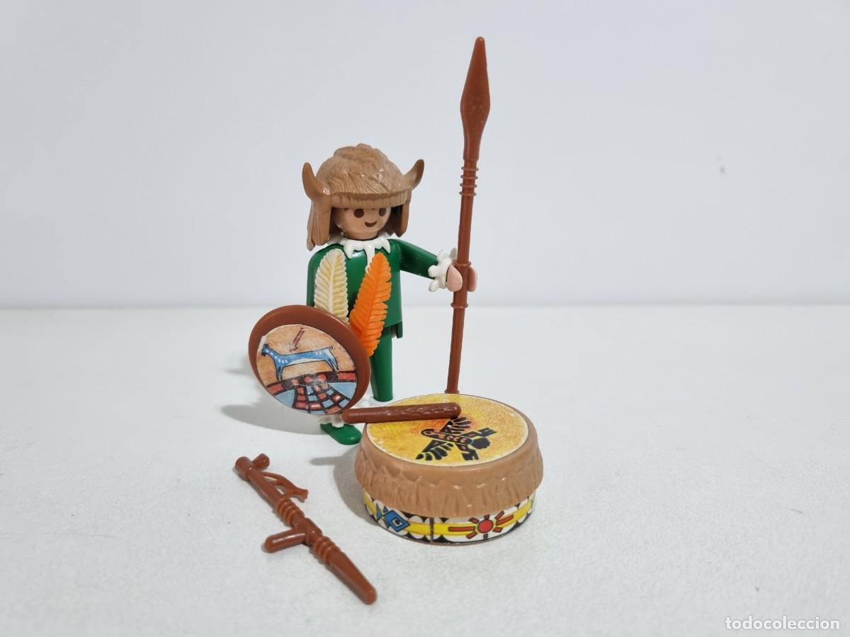 Playmobil: Playmobil 3328 Antiguo Hechicero Chaman Brujo Mago Indio Oeste Western Tambor
