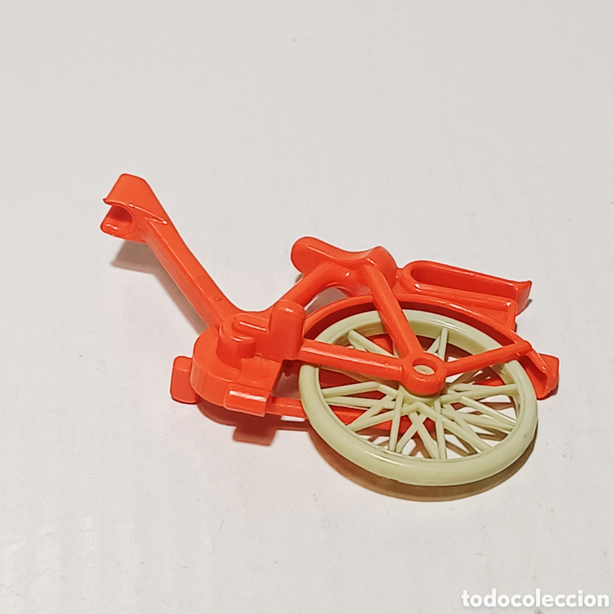 Playmobil: Pieza Playmobil cuadro trasero bicicleta roja primera &eacute;poca zoo aparcamiento