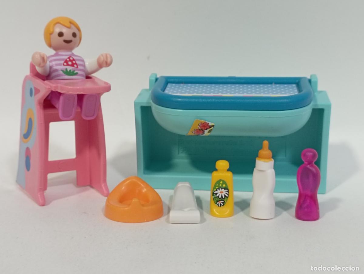 Playmobil: PLAYMOBIL TRONA CON BEBE CAMBIADOR Y ACCESORIOS