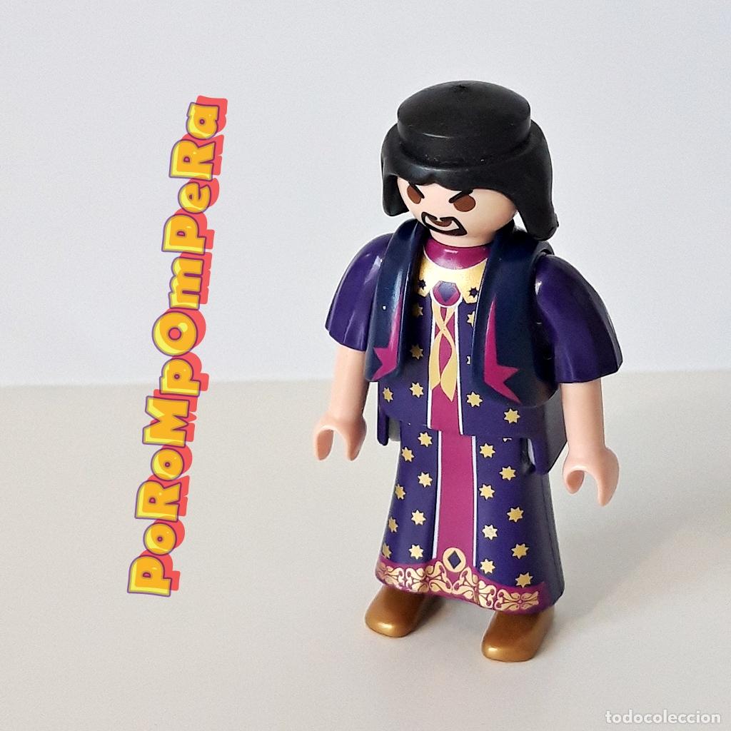 Playmobil: PLAYMOBIL FIGURA INCOMPLETA GENIO L&Aacute;MPARA MARAVILLOSA 5295 MAGO MEDIEVAL FA