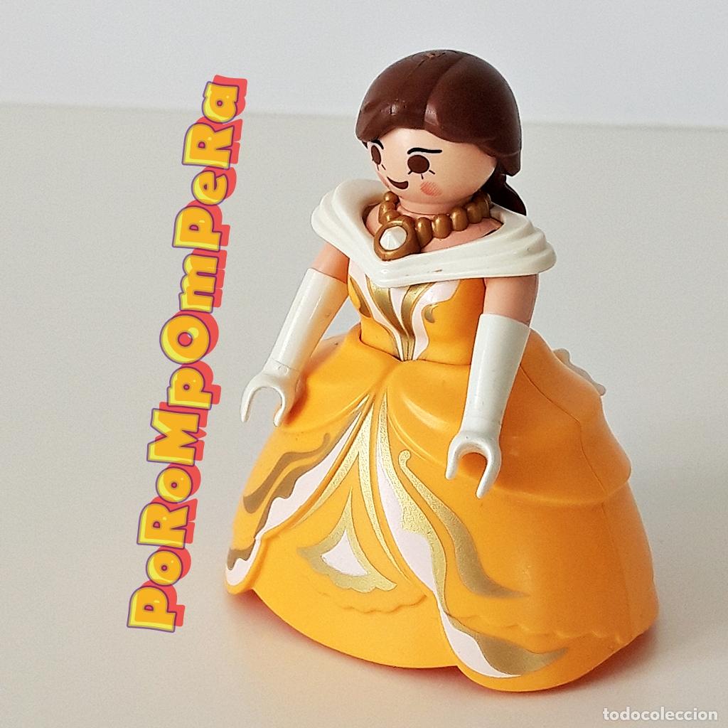 Playmobil: PLAYMOBIL FIGURA MUJER CON VESTIDO DAMA VICTORIANA PRINCESA REINA CHICA