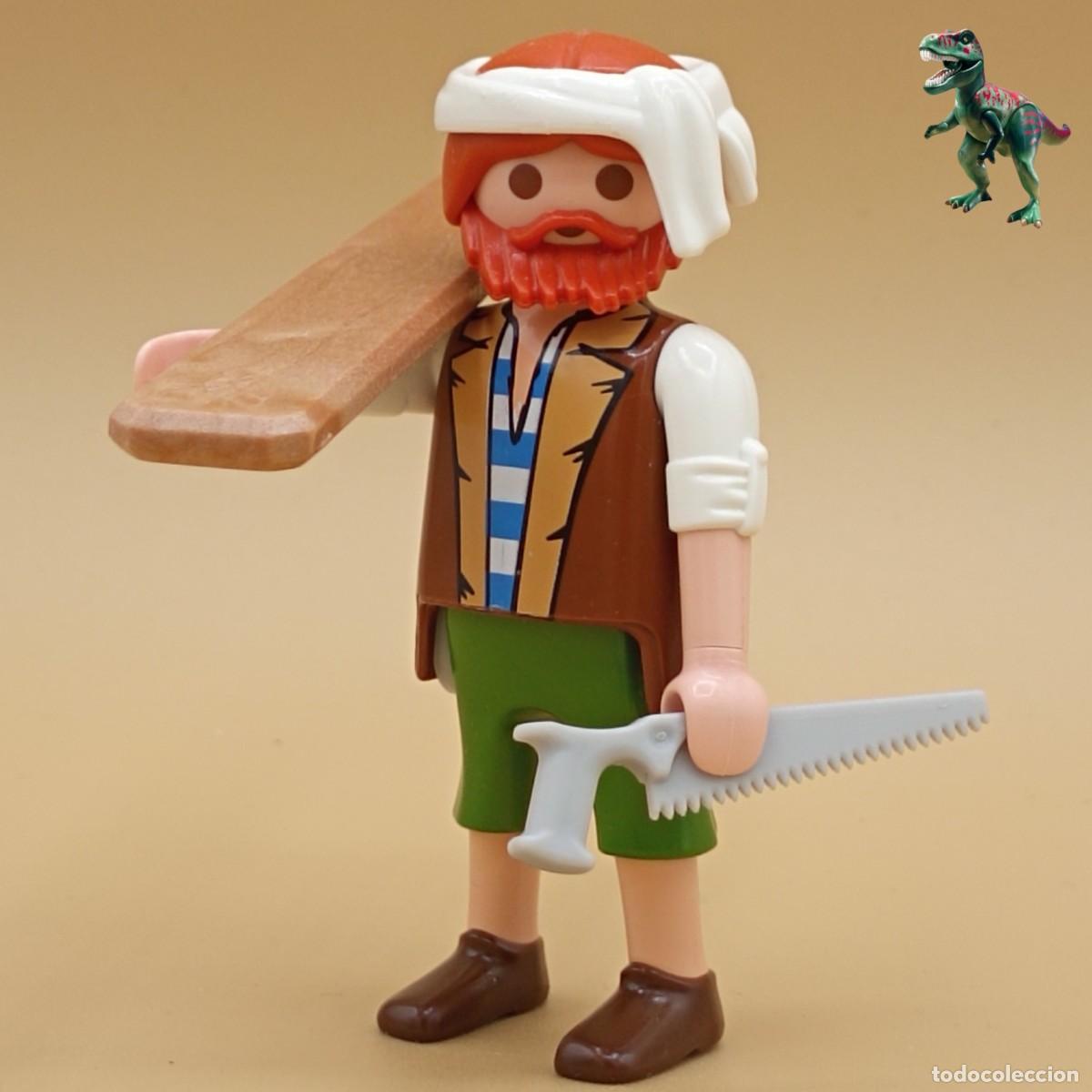 Playmobil: Playmobil figura carpintero artesano marinero trabajador pirata tripulante de barco