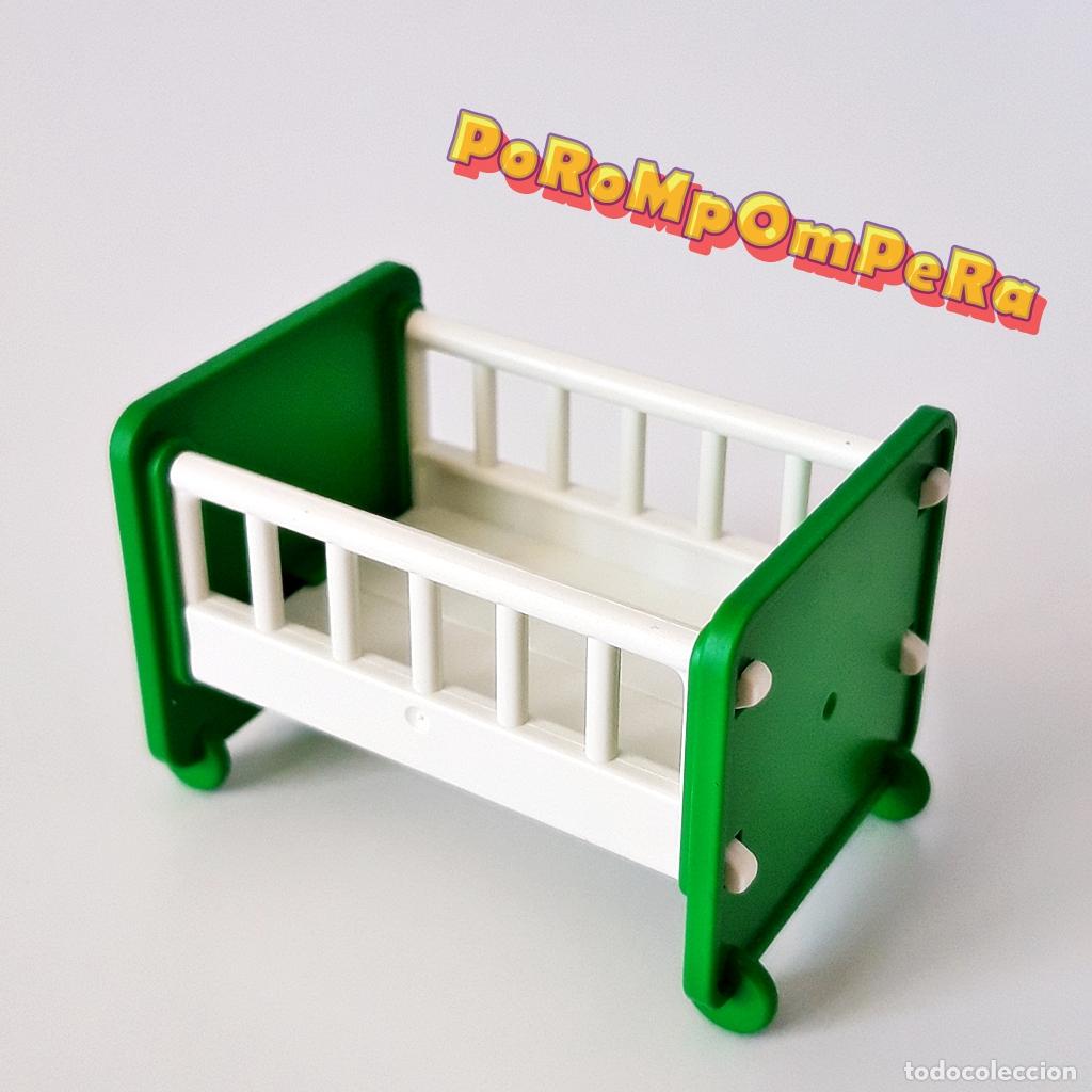 Playmobil: PLAYMOBIL CUNA BLANCA-VERDE HABITACI&Oacute;N INFANTIL 1&ordf; &Eacute;POCA 3593 SIMILAR 3290 GUARDER&Iacute;A M8