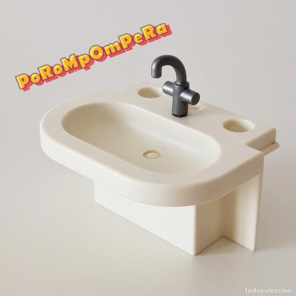 Playmobil: PLAYMOBIL LAVAMANOS BLANCO CON GRIFO PLATEADO - SET/S POR DETERMINAR MBX