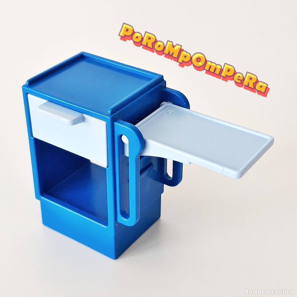 Playmobil: PLAYMOBIL MUEBLE AZUL CON CAJ&Oacute;N Y BANDEJA CELESTE 6660 ? MESA MOBILIARIO MBX