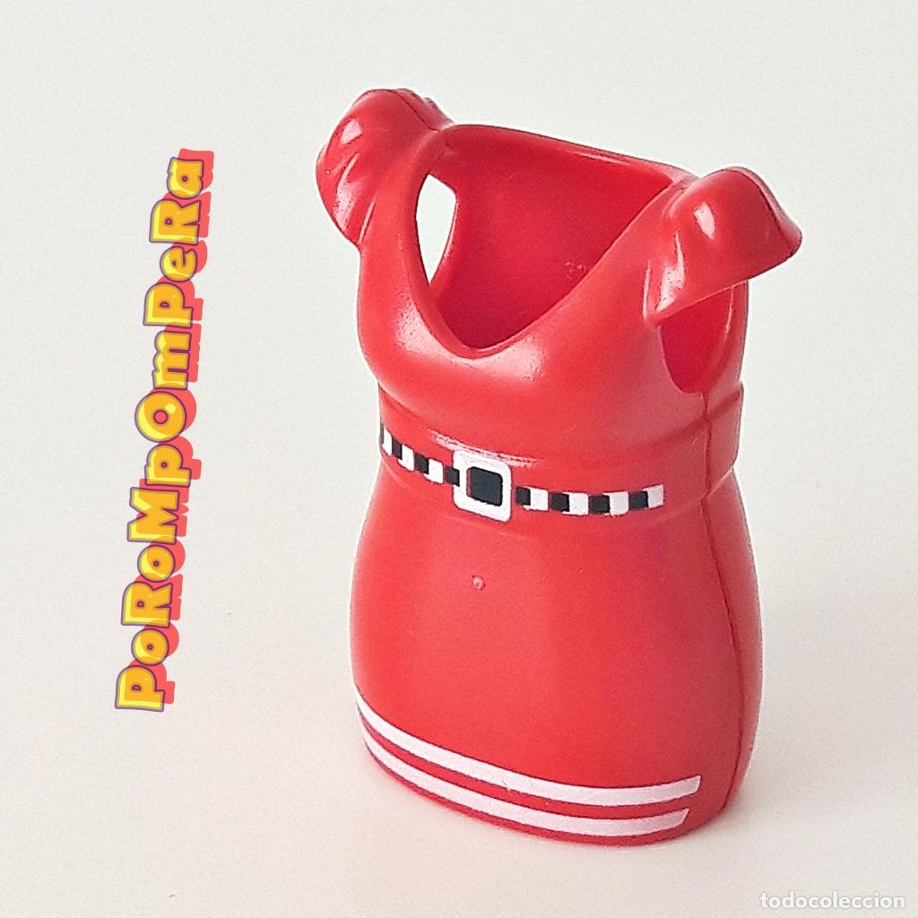 Playmobil: PLAYMOBIL VESTIDO ROJO CUELLO EN V MINI FALDA MINIFALDA CUSTOM/COMPLETAR CHICA MUJER FA