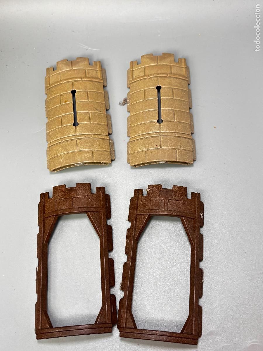 Playmobil: Playmobil lote pared arqueada resto silicona torre Castillo