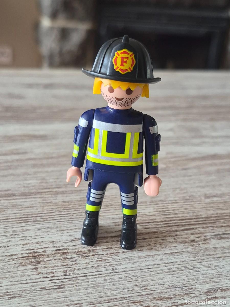 Playmobil: Hombre bombero policia Playmobil Mu&ntilde;eco Figura