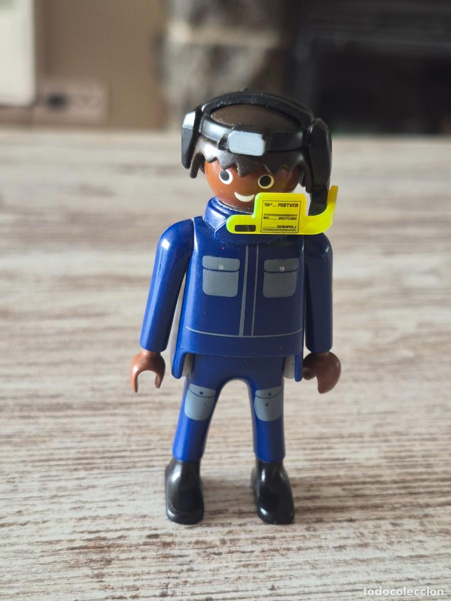 Playmobil: Hombre bombero policia Playmobil Mu&ntilde;eco Figura