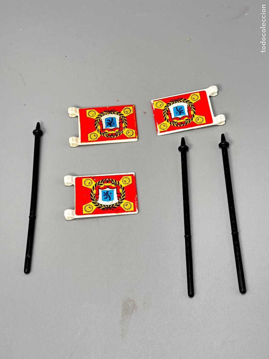 Playmobil: Playmobil 3544 lote bandera soldado ingles