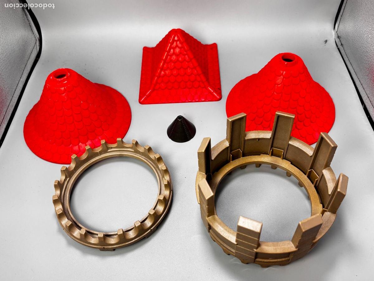 Playmobil: Playmobil lote corona tejado cuadrado y redondo castilllo casa