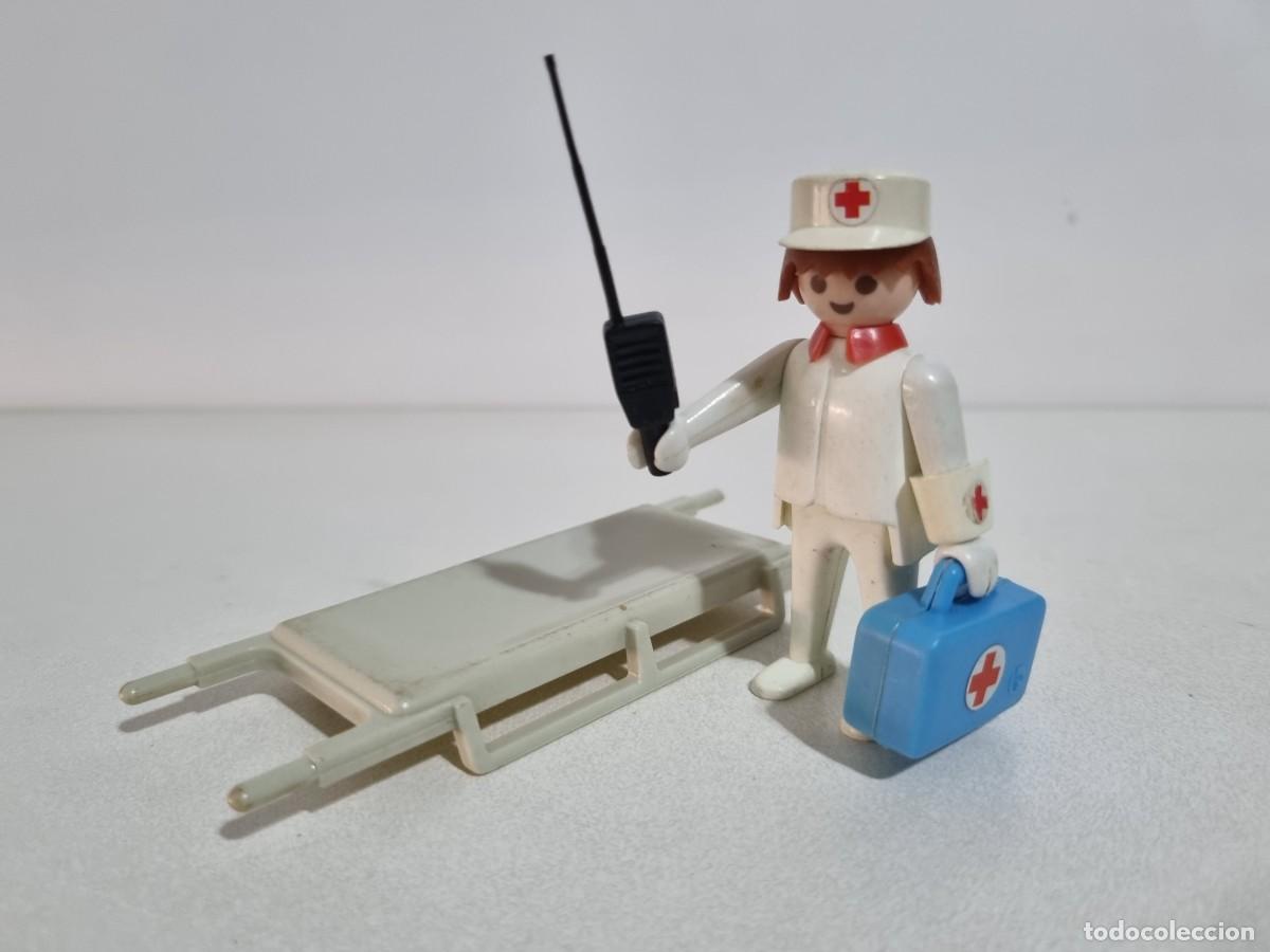 Playmobil: Playmobil 3361 Antiguo Enfermero Medico Camilla Camillero Doctor Hospital