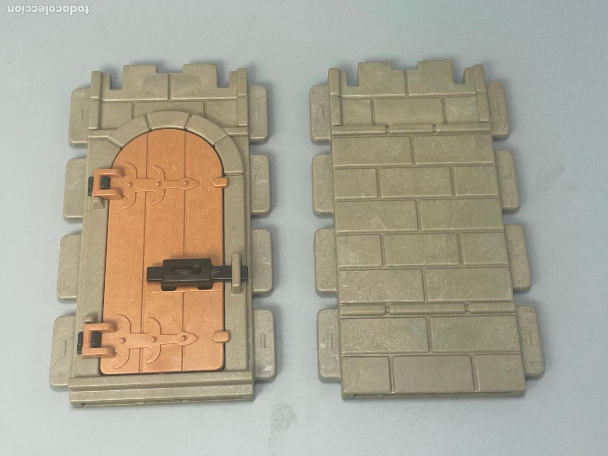 Playmobil: Playmobil lote pared con puerta torre castillo medieval