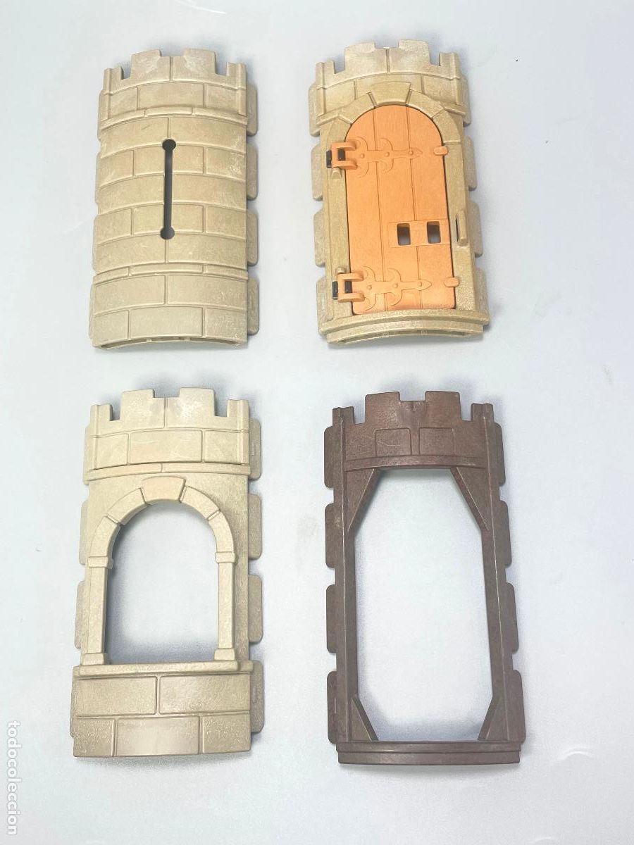 Playmobil: Playmobil lote pared arqueada marco ventana puerta castillo medieval