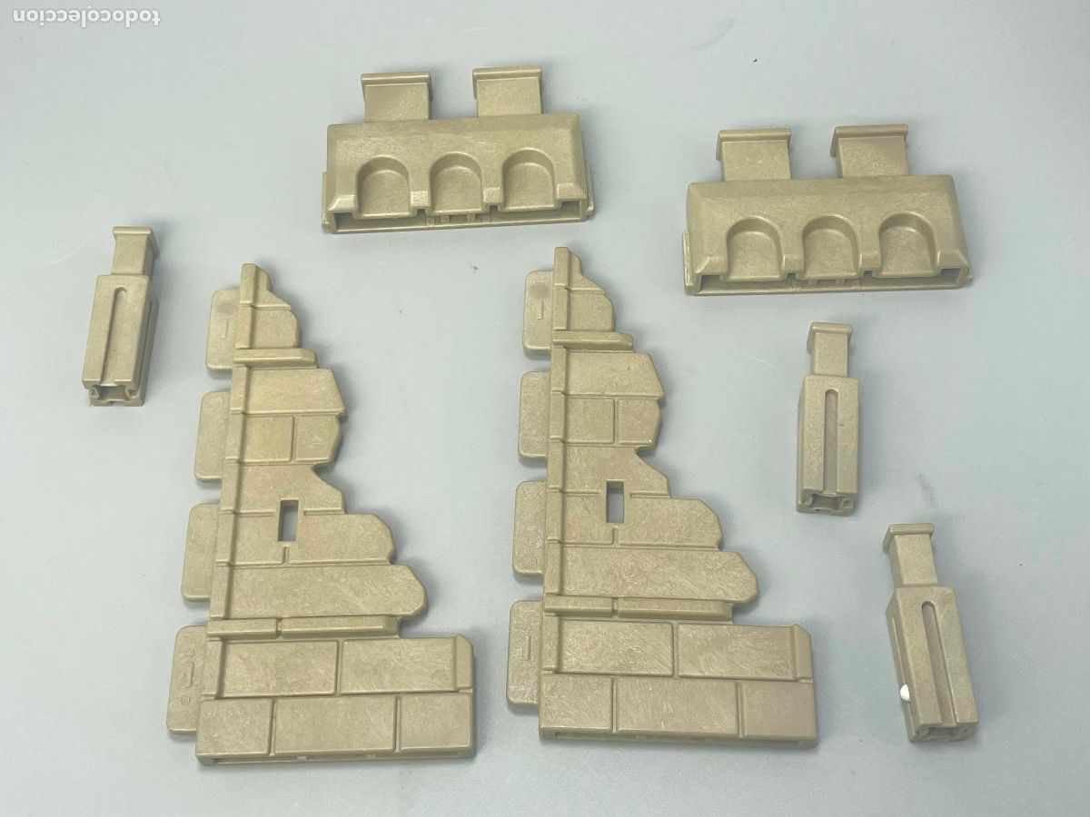 Playmobil: Playmobil lote pared derruida y almenara con pilar castillo medieval