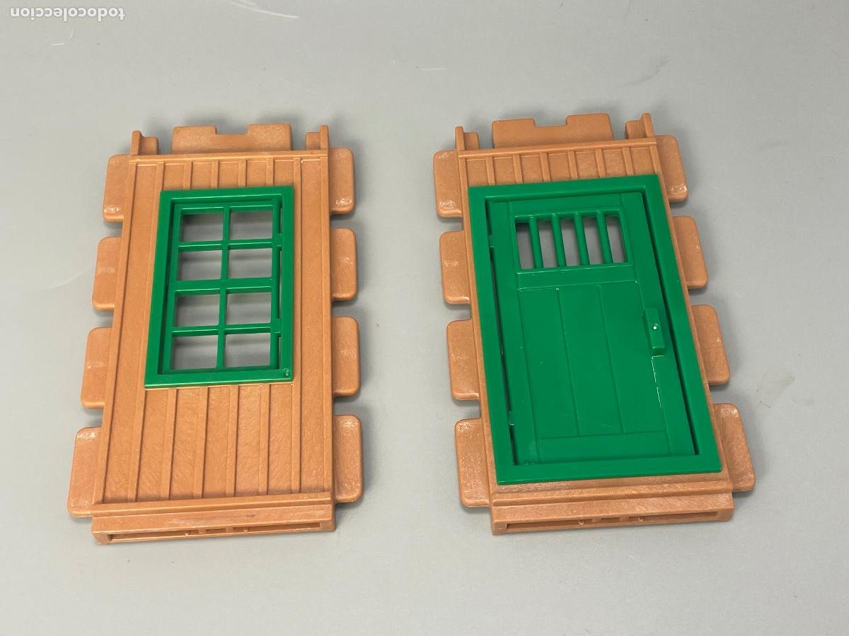 Playmobil: Playmobil 4305 lote pared ventana y puerta estaci&oacute;n tren