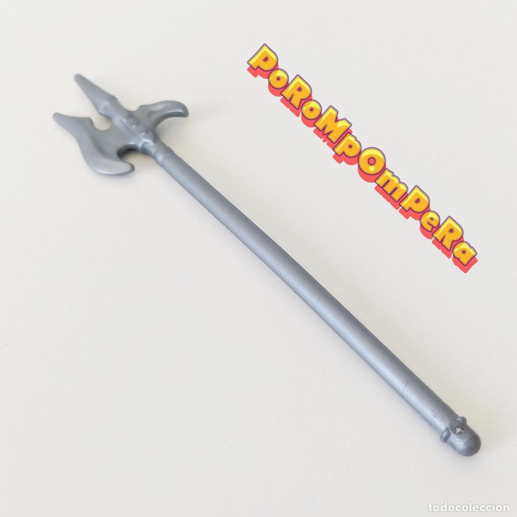 Playmobil: PLAYMOBIL ALABARDA PLATEADA ARMA CABALLERO MEDIEVAL ESPA&Ntilde;OL CRUZADO - DIFERENTES SETS T9
