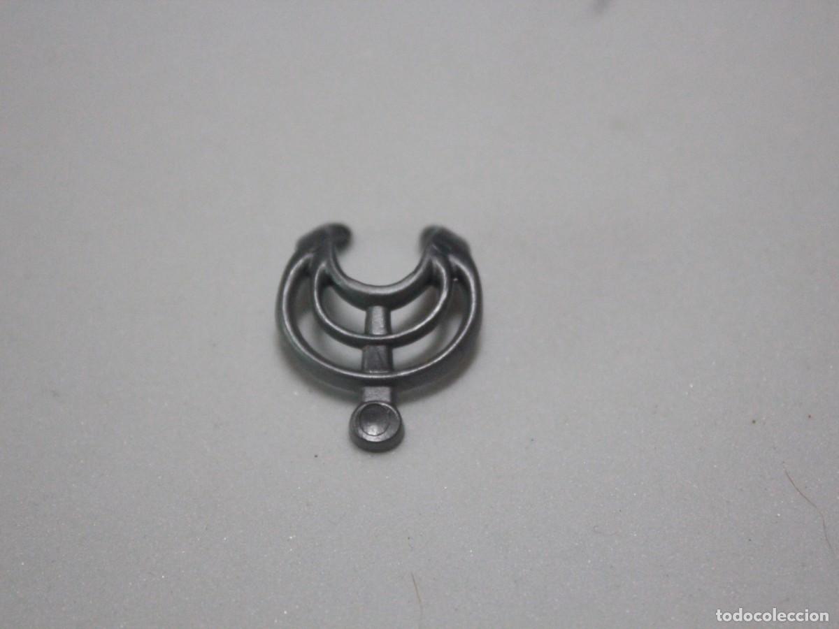 Playmobil: Accesorio Playmobil gorguera armadura cuello gris caballero medieval