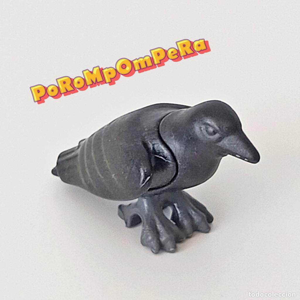 Playmobil: PLAYMOBIL CUERVO NEGRO ALAS PLEGADAS AVE ANIMAL T9