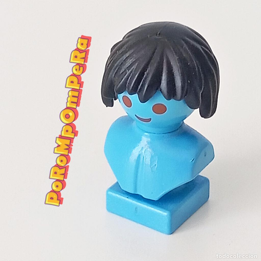 Playmobil: PLAYMOBIL PELUCA NEGRA DESPEINADA COLETA PEQUE&Ntilde;A PELO MORENO CABELLO CUSTOM/COMPLETAR T9