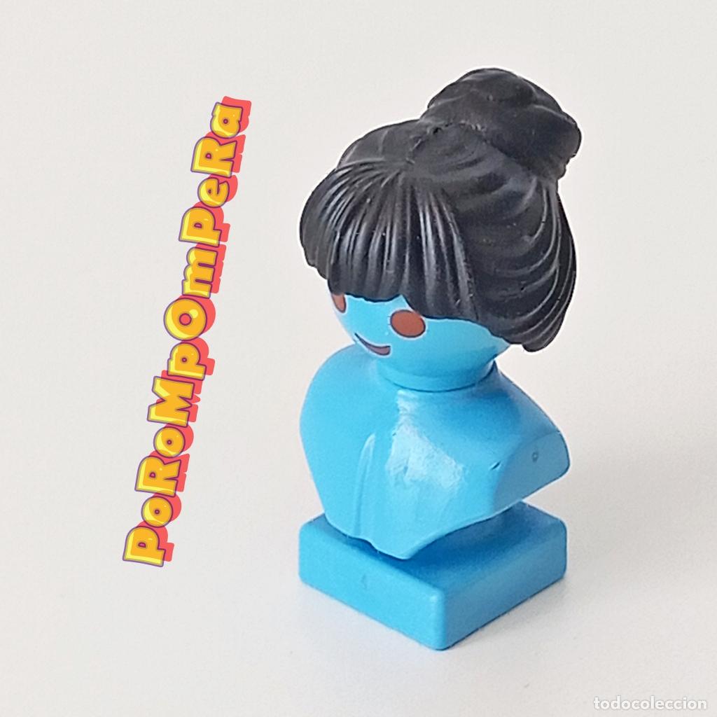 Playmobil: PLAYMOBIL PELUCA PELO RECOGIDO MO&Ntilde;O COLETA PEQUE&Ntilde;A NEGRO PELO MORENO MUJER CUSTOM/COMPLETAR T9