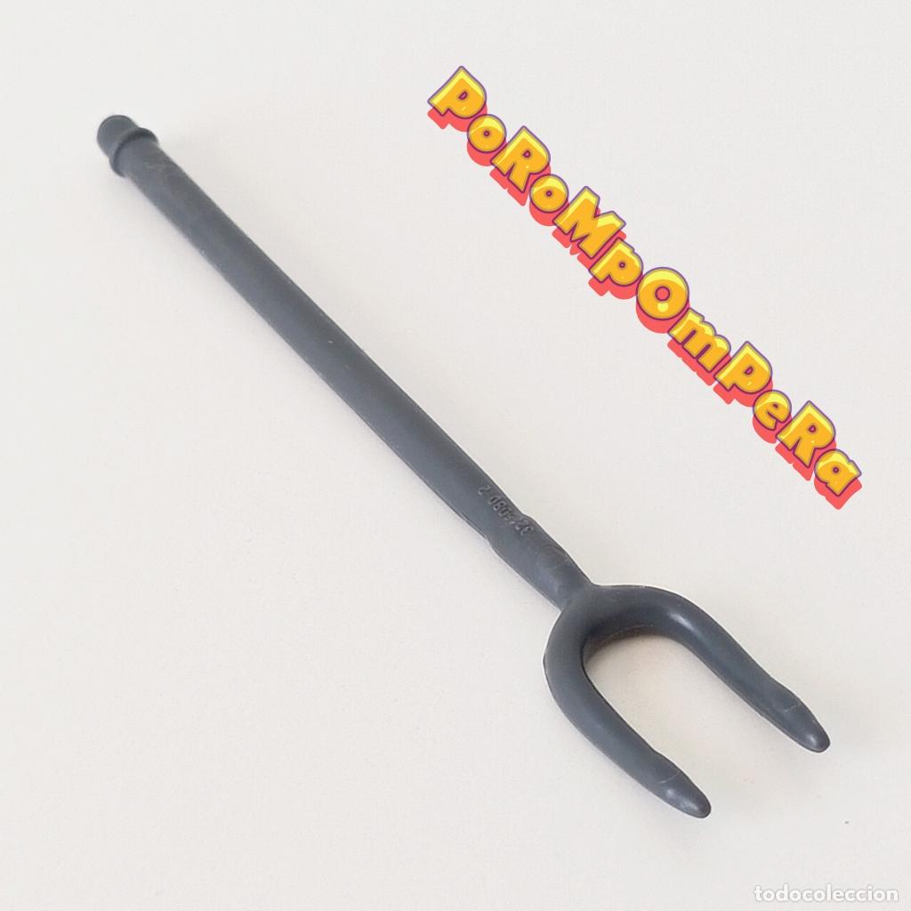 Playmobil: PLAYMOBIL HORQUILLA GRIS OSCURO PAJA HENO GRANJA HERRAMIENTA HORCA T9