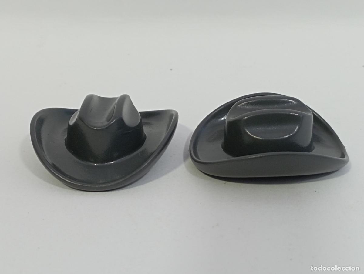 Playmobil: PLAYMOBIL 2 SOMBRERO OESTE GORRO WESTERN--GRIS OSCURO