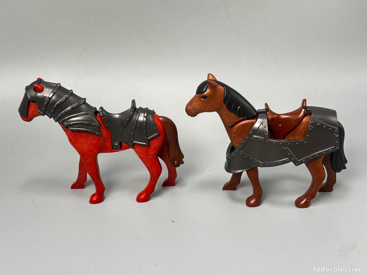 Playmobil: Playmobil lote caballo moderno con armadura medieval