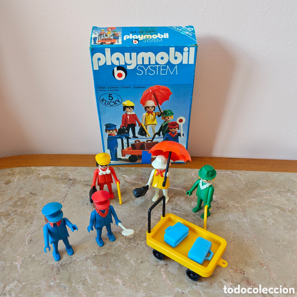 Playmobil: Playmobil 3271 pasajeros y operarios estaci&oacute;n, en caja