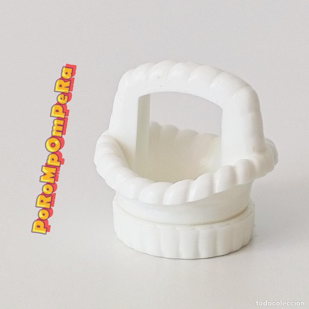 Playmobil: PLAYMOBIL CESTO BLANCO 3637 4158 4165 5158 5339 5445 5478 5601 CANASTA MIMBRE T9