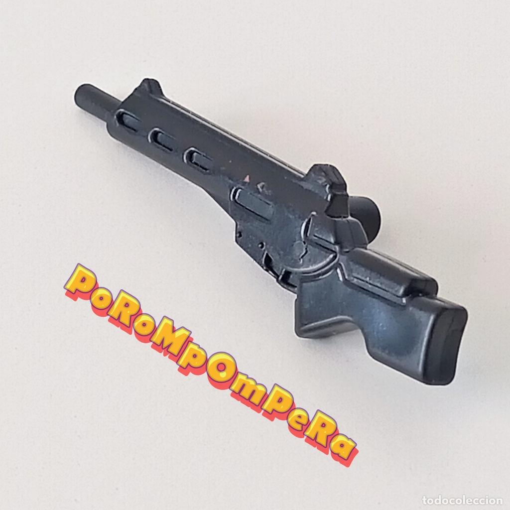 Playmobil: PLAYMOBIL AMETRALLADORA NEGRA FUSIL ASALTO POLIC&Iacute;A OPERACIONES ESPECIALES METRALLETA T9