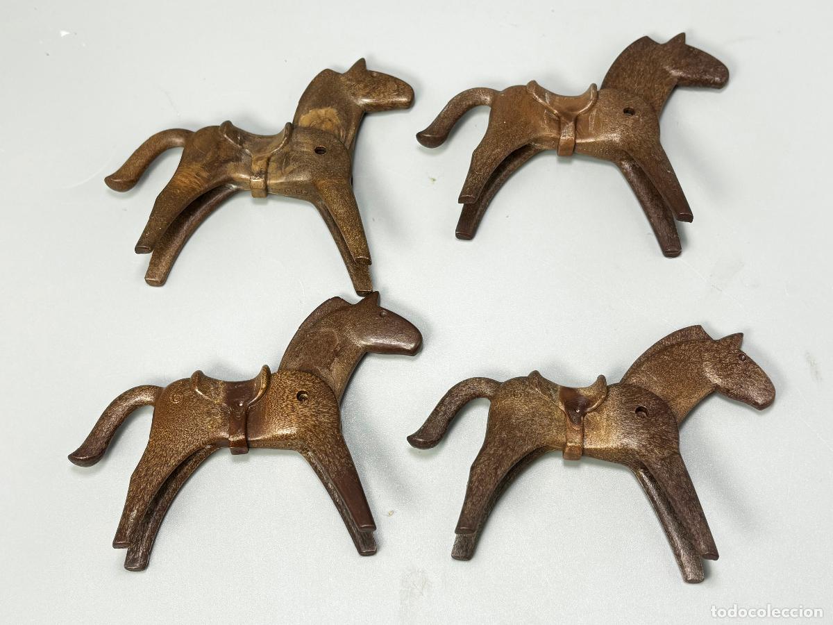 Playmobil: Playmobil lote caballo con silla de montar de serie montada primera &eacute;poca