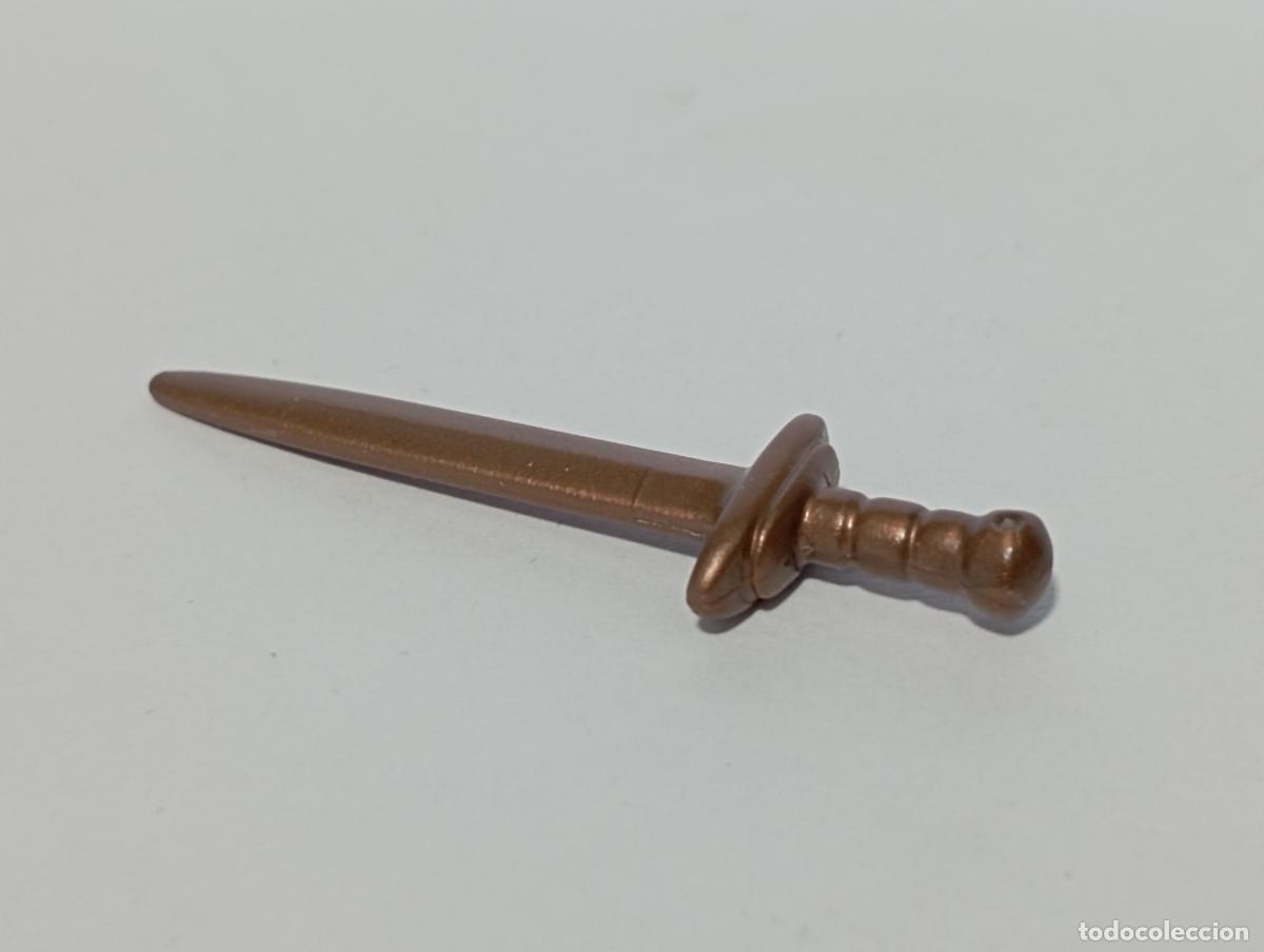 Playmobil: PLAYMOBIL ESPADA MEDIEVAL ROMANOS ARMAS--COLOR BRONCE