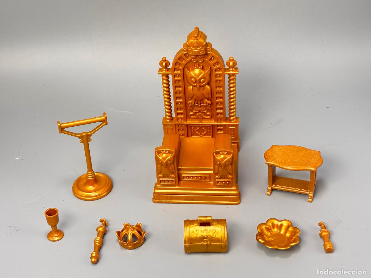 Playmobil: Playmobil lote trono real y accesorios defecto pesta&ntilde;a trono