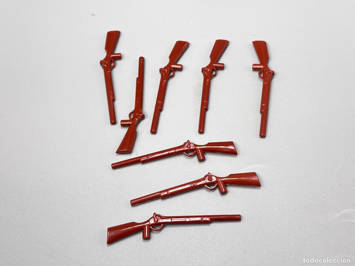 Playmobil: Playmobil lote escopeta rifle vaquero ladr&oacute;n soldado oeste