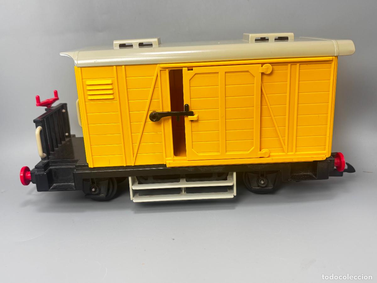 Playmobil: Playmobil 4025 vag&oacute;n carga amarillo defecto techo