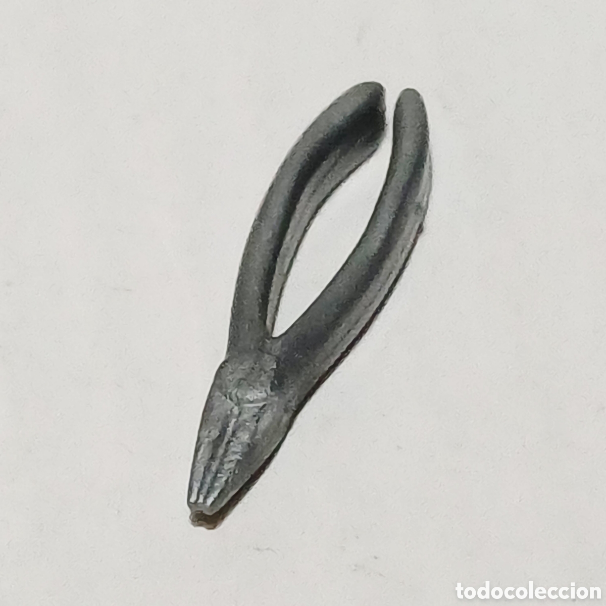 Playmobil: Pieza playmobil herramienta tenazas taller mec&aacute;nico gris metalizado alicates