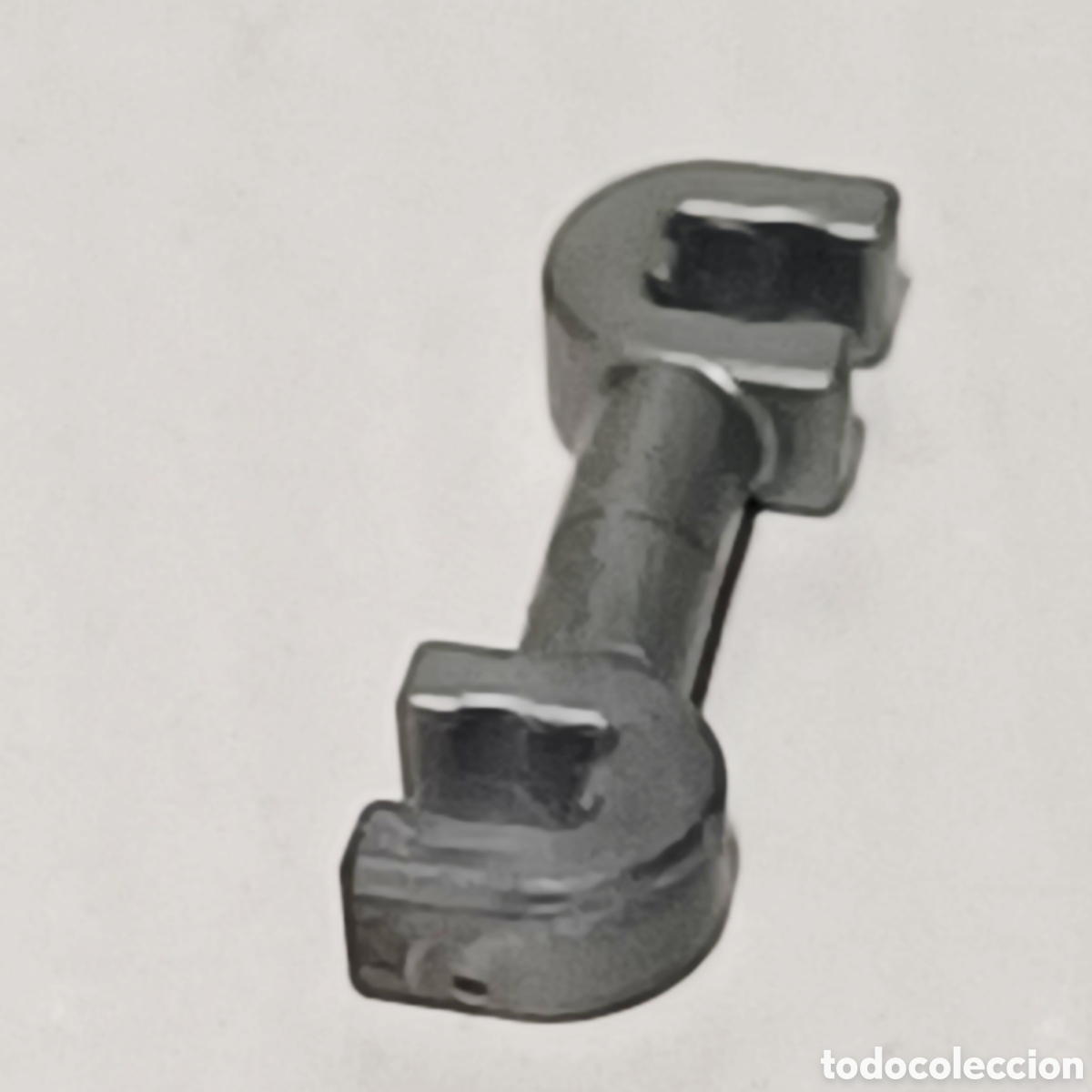 Playmobil: Pieza playmobil enganche doble almac&eacute;n gris metalizado gancho ref. 70773