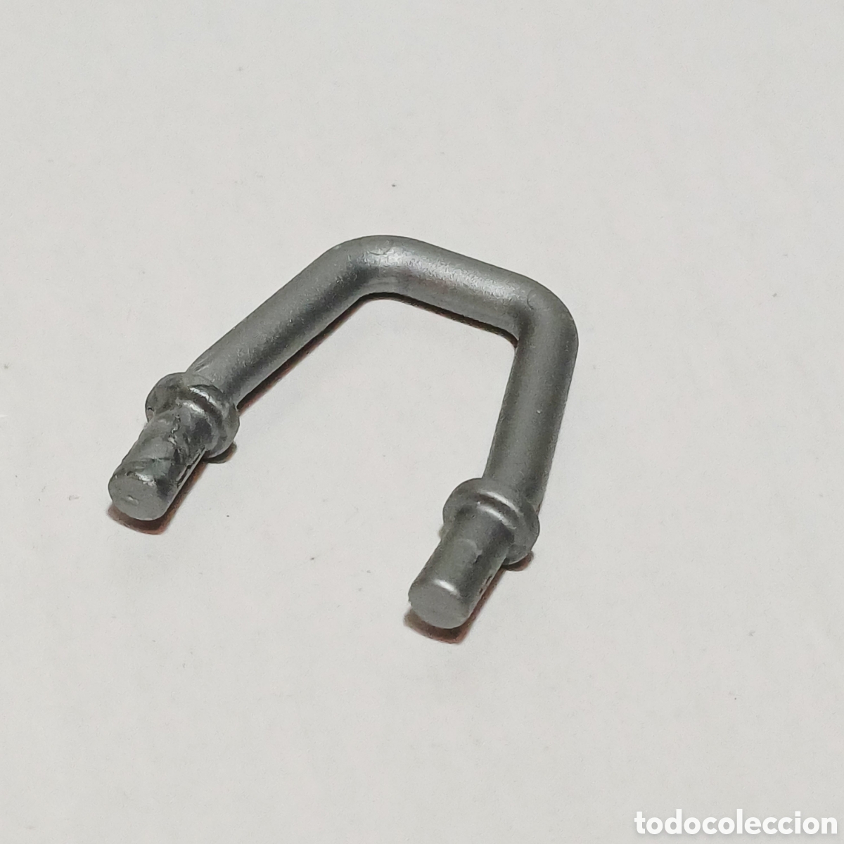 Playmobil: Pieza playmobil polin trasero respaldo colin soporte asiento moto gris metalizado