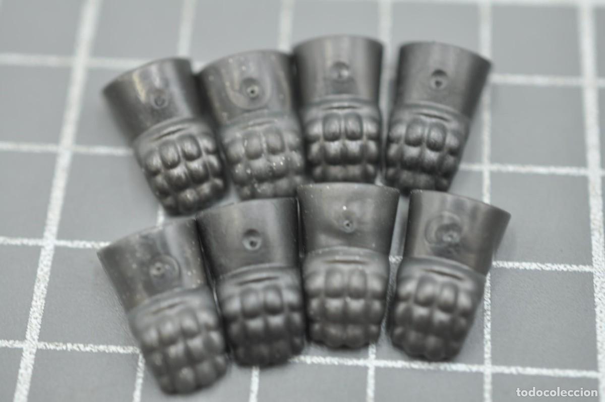 Playmobil: WSK090 pq&ntilde;3 Playmobil, 8 guantes gris oscuro