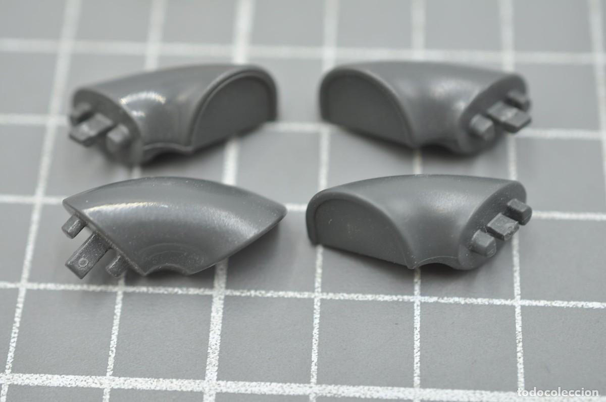 Playmobil: WSK090 pq&ntilde;6 Playmobil, 4 espejos retrovisores gris oscuro